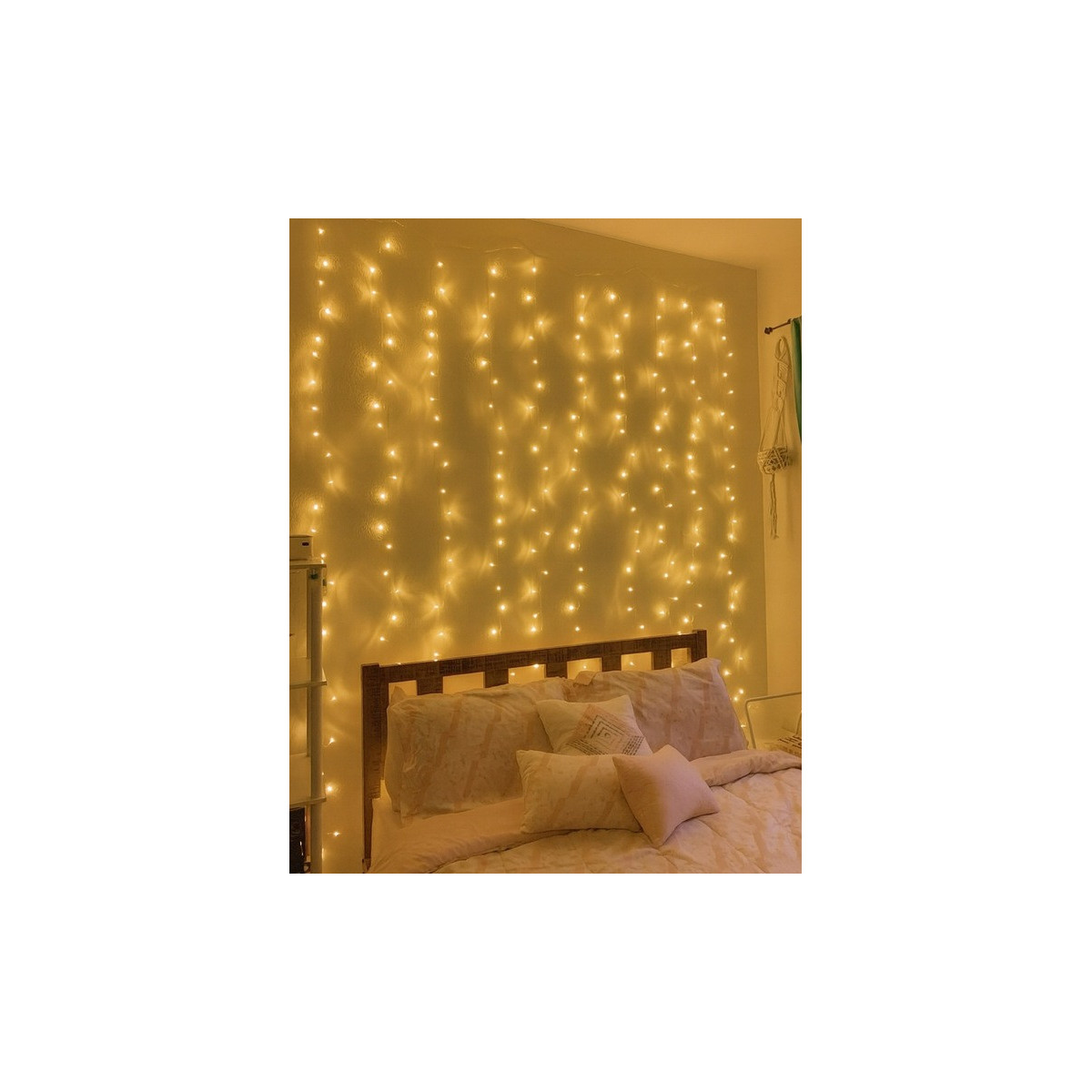 Sistem de lumini LED 300, 3x3, alb cald