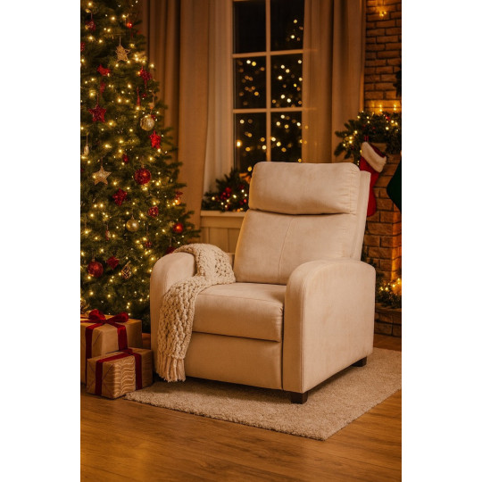 Zamălate bej rozkleanțează fotoliu