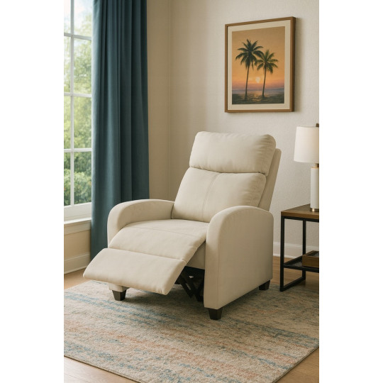 Zamălate bej rozkleanțează fotoliu