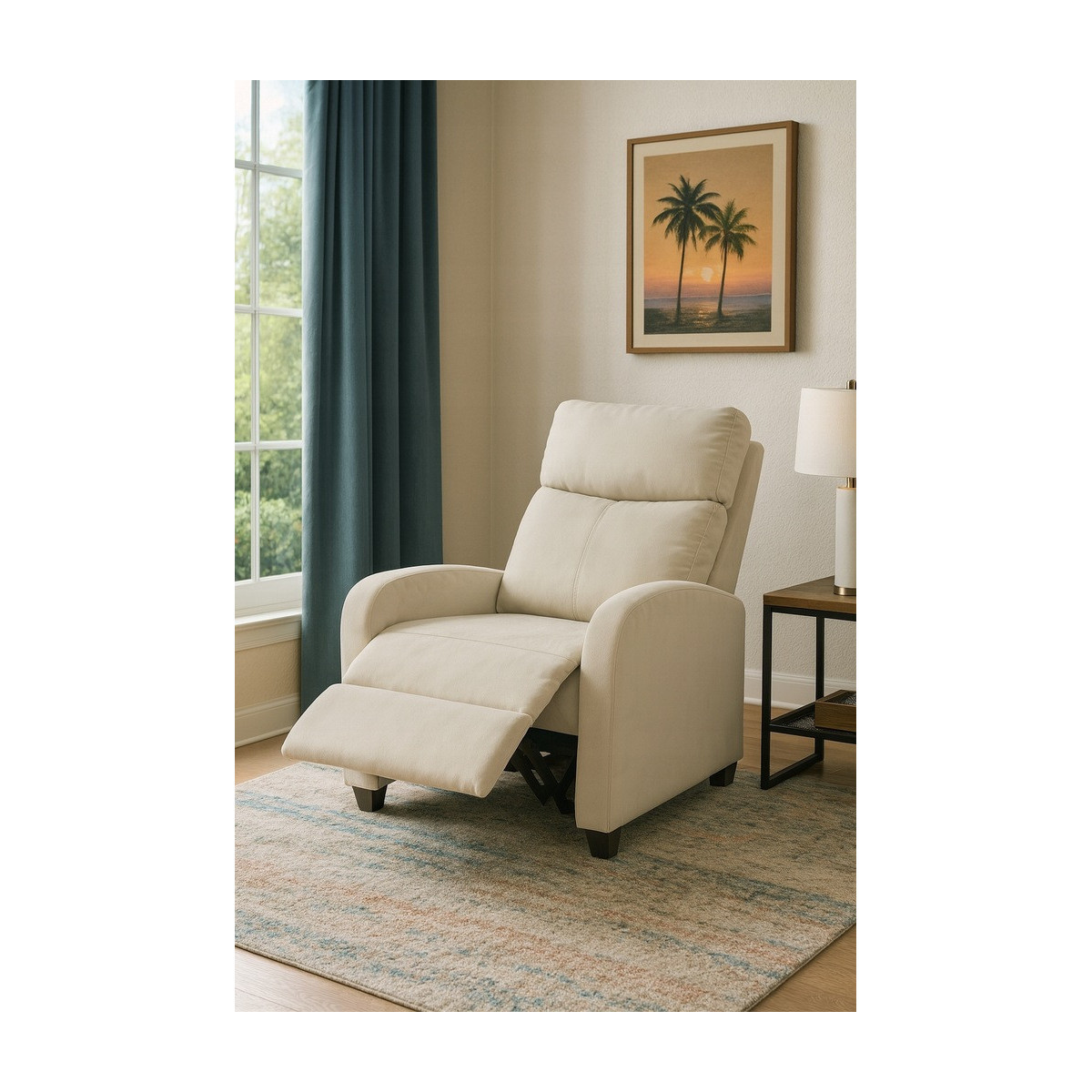 Zamălate bej rozkleanțează fotoliu