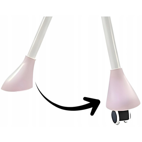 Bancă pliantă roz pentru copii, 4 în 1