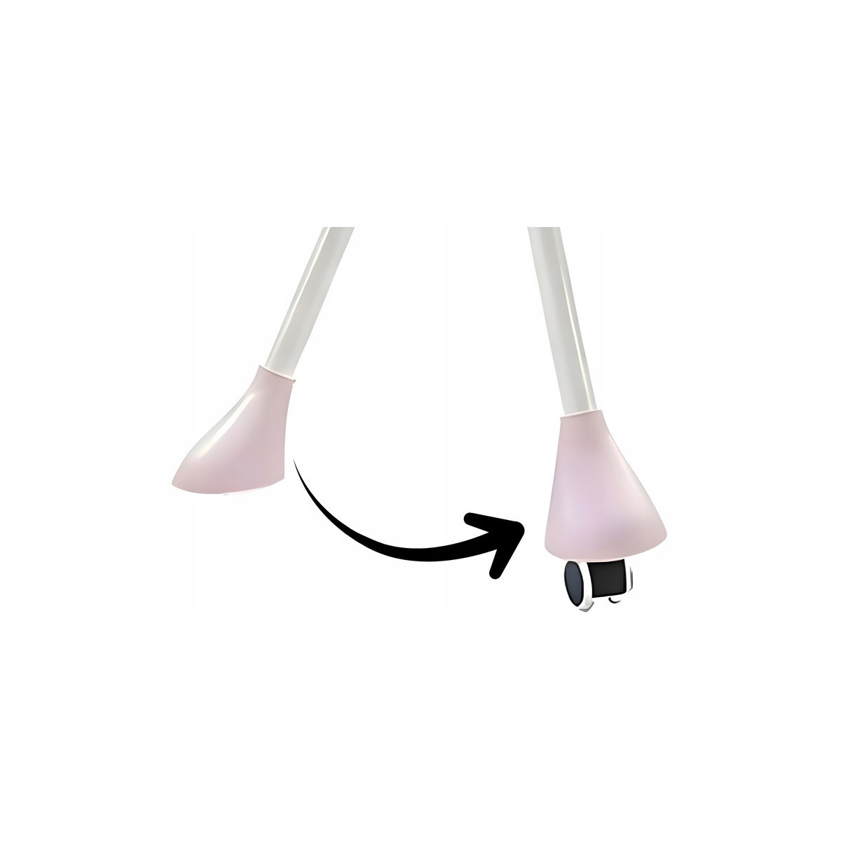 Bancă pliantă roz pentru copii, 4 în 1