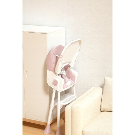 Bancă pliantă roz pentru copii, 4 în 1