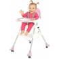 Bancă pliantă roz pentru copii, 4 în 1
