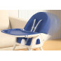 Stolica pentru copii pliabilă pentru hrănire 4 în 1 de culoare albastră