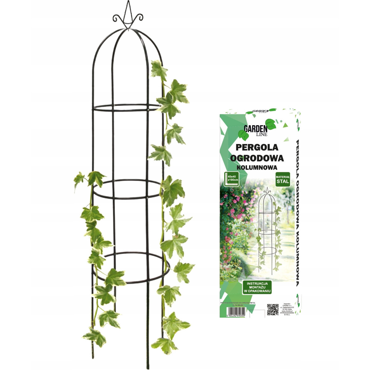 Stâlpă grădină pergolă OBELISK 40 x 40 x 190 CM