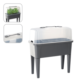 Masa elegantă de seră cu capac 76 x 38 x 83cm ANTRACIT