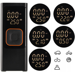 Pompă portabilă cu acumulator - compresor 12V pentru mașină