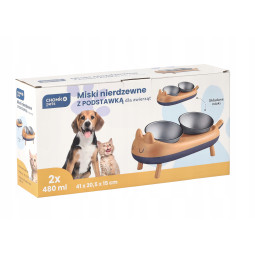 Sachet de două boluri din inox pentru animale de companie 41x20,5x15