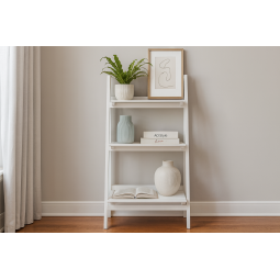 Raft alb cu trei rafturi