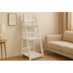 Raft alb cu trei rafturi