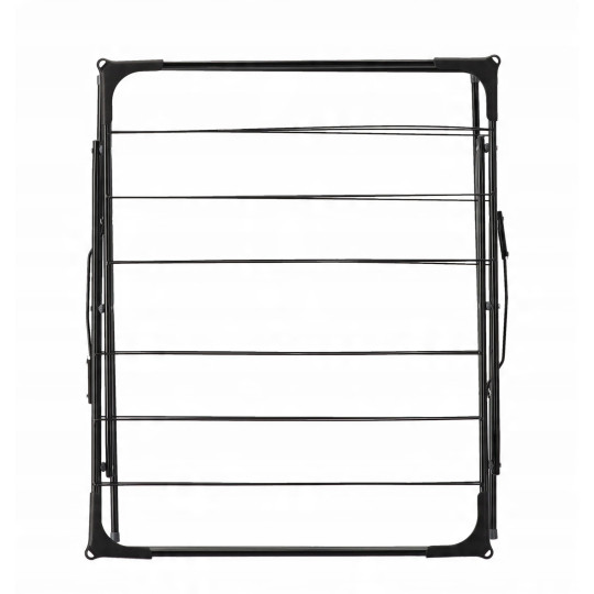 Suport pentru rufe negru 62 x 51 înălțime 136,5 CM