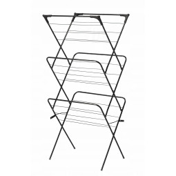 Suport pentru rufe negru 62 x 51 înălțime 136,5 CM