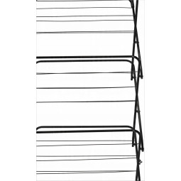 Suport pentru rufe negru 62 x 51 înălțime 136,5 CM