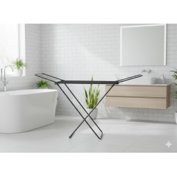 Suport de uscare cu două suporturi pentru șosete 180 x 55 x 102 cm