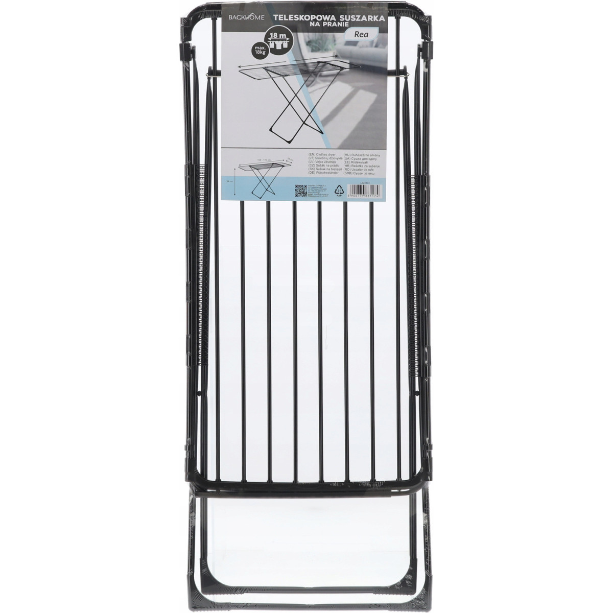 Practică uscător de rufe telescopic