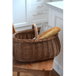 Kvalitative coșuri din ratan "ZIGMUNT" de culoare maro