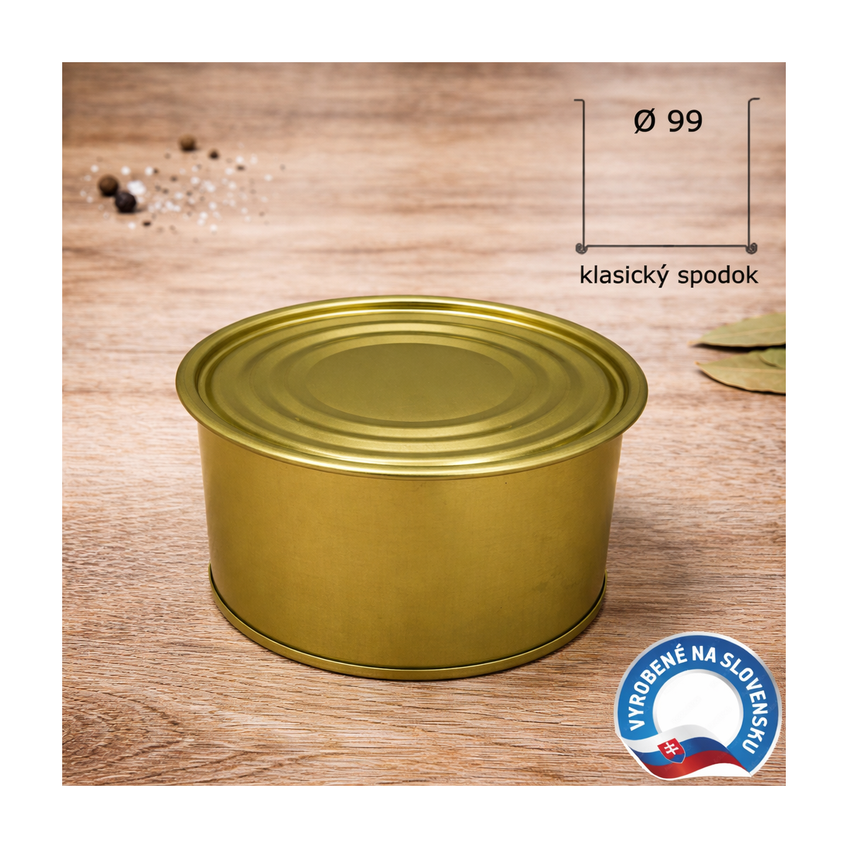 Conserve cutii 99×61,5 mm, 1/2 kg (120 buc)