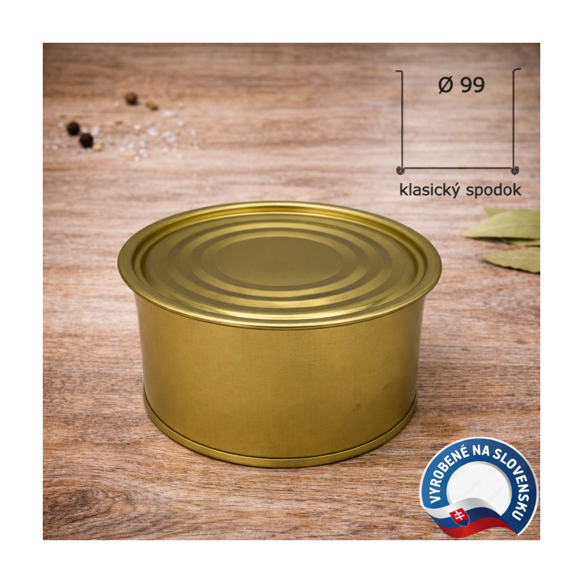 Ambalaj pentru conserve de carne 99×47 mm (160 buc)