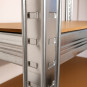 Regal metalic 222×90×40 cm, 6 poli, Capacitate 1050 kg, Fără șuruburi