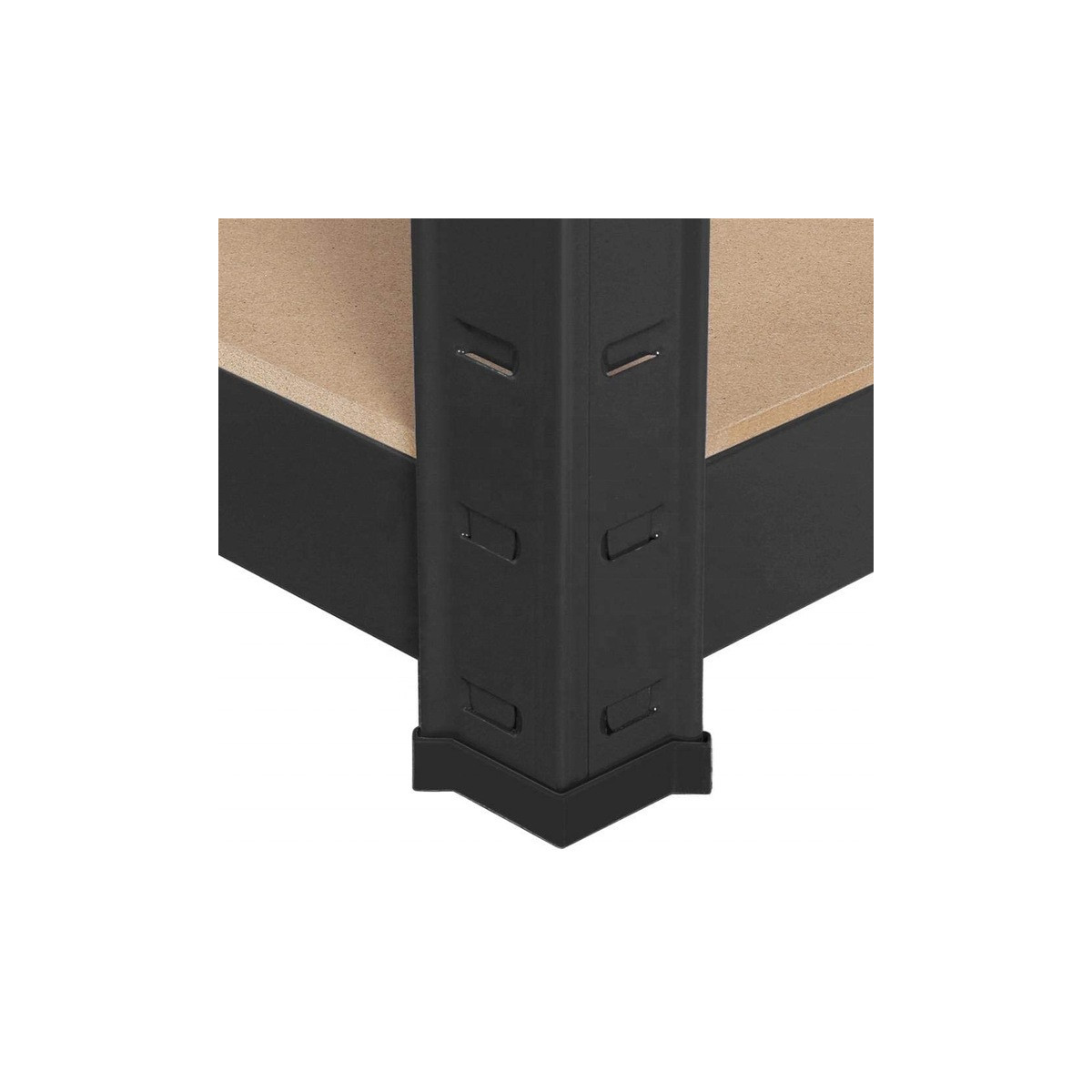 Raft metalic negru RM02 2în1 – 5 rafturi, 180×90×40 cm, capacitate de încărcare 1175 kg