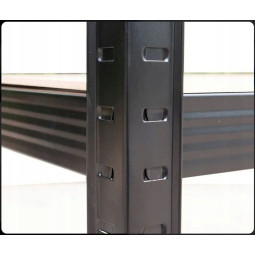 Raft metalic negru RM02 2în1 – 5 rafturi, 180×90×40 cm, capacitate de încărcare 1175 kg