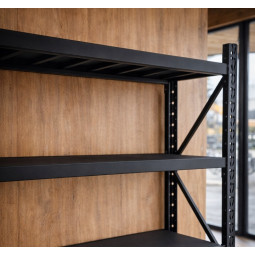 Raft metalic profesional RM03–4 cu 4 rafturi, 200×200×50 cm, capacitate de încărcare 800 kg