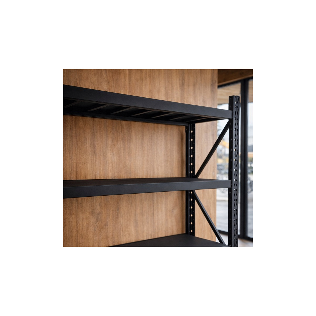 Raft metalic profesional RM03–4 cu 4 rafturi, 200×200×50 cm, capacitate de încărcare 800 kg