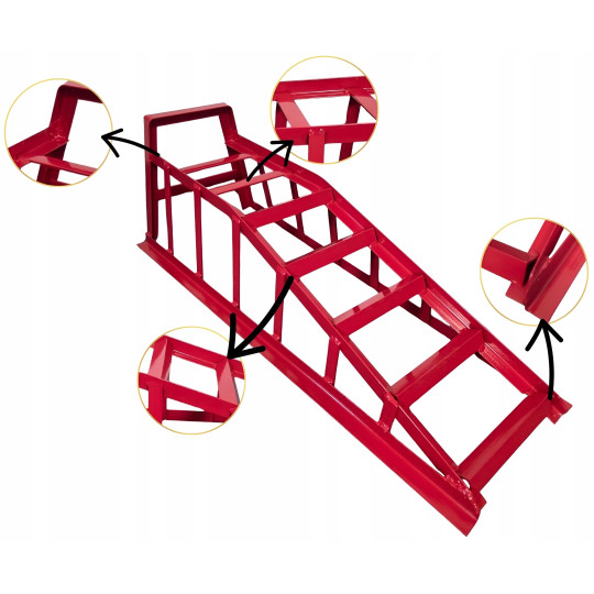 Kiturile metalice pentru automobile - set de 2 bucăți, capacitate de 2 tone