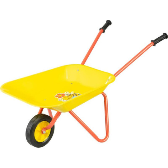 Detský fúrik pentru micii grădinari, de culoare galbenă