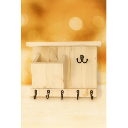 Dulap pentru chei din brad natural