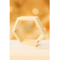 Polcă din lemn HEXAGÓN din brad natural