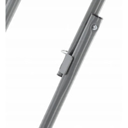 Masa de catering pliabilă rotundă de culoare albă, 80 cm