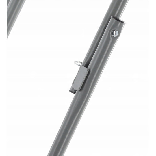 Masa de catering pliabilă rotundă de culoare albă, 80 cm