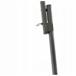 Masa de catering pliabilă rotundă de culoare albă, 80 cm