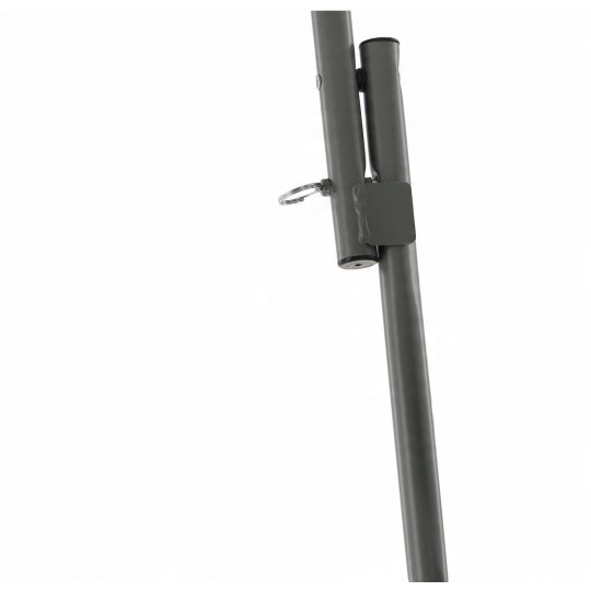 Masa de catering pliabilă rotundă de culoare albă, 80 cm