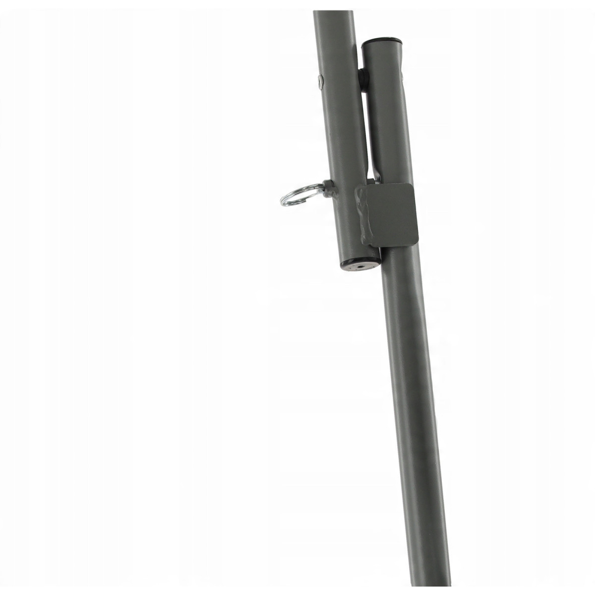 Masa de catering pliabilă rotundă de culoare albă, 80 cm