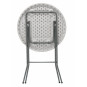 Masa de catering pliabilă rotundă de culoare albă, 80 cm