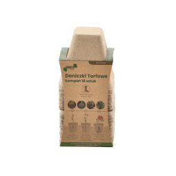 Sada 18 bucăți de ghivece din turbă 8 × 8 × 8 cm la un preț excelent