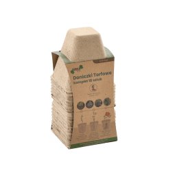 Sada 18 bucăți de ghivece din turbă 8 × 8 × 8 cm la un preț excelent