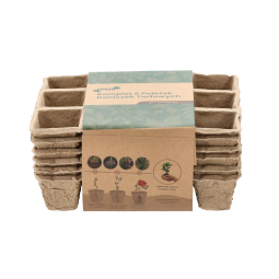 Sunt set de 6 bucăți de palete de plantat din turbă 21 × 17 × 4,5 cm