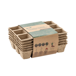 Sunt set de 6 bucăți de palete de plantat din turbă 21 × 17 × 4,5 cm