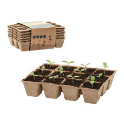 Sunt set de 6 bucăți de palete de plantat din turbă 21 × 17 × 4,5 cm