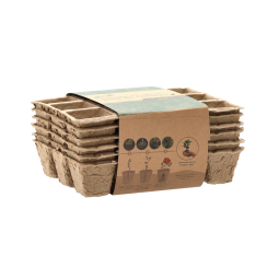 Sunt set de 6 bucăți de palete de plantat din turbă 21 × 17 × 4,5 cm