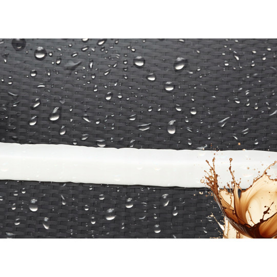 Mobilier de grădină din ratan negru