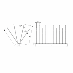 Protecție împotriva păsărilor cu patru rânduri de țepi PL4TS