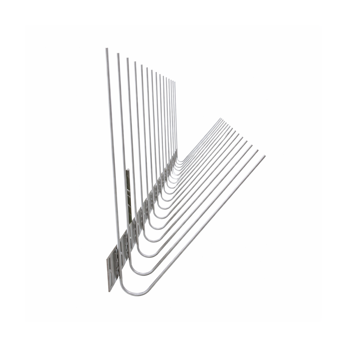 Protecție cu țepi pentru jgheaburi împotriva păsărilor PL2T