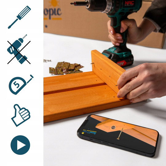 Cuib de nisip mare pentru copii cu bănci, 150x150 cm