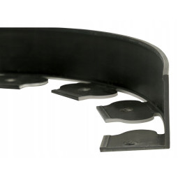 Kvalitative borduri pentru gazon 6 cm x 10 m în culoarea neagră + 20 de cuie în ambalaj