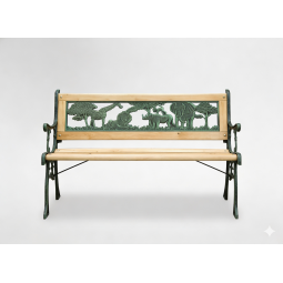 Vzorată bancă pentru copii în grădină 82 x 39 x 50 cm